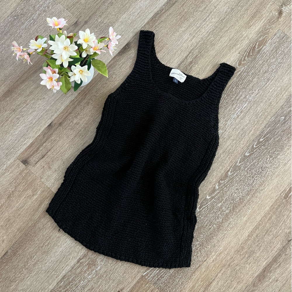 Universal Thread Black Sweater Tank Top Size Small
